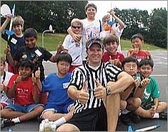 Coach Doug with the kids